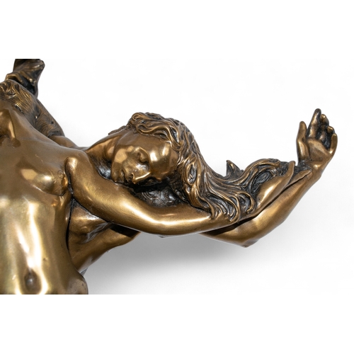 709 - Giovanni Schoeman (South African, 1940-1981)Harmony, Two nudesBronzeDimensions:18 in. (H) x 12 in. (... 