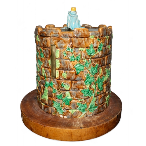 724 - George JonesA cheese bell in the shape of a tower with vine decorationDimensions:10 in. (H) x 8 in. ... 