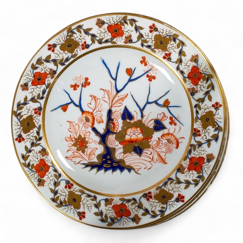 730 - A large collection of c. 1820 Robert Bloor Royal Crown Derby Imari bone chinaTo include:[a] A very l... 