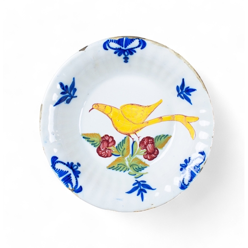 736 - Italian, 19th centuryA mixed lot of majolica bowlsTo include:[a] Three large blue and white dishes, ... 