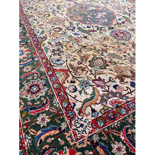 306 - JabbarzadehA Benlian Tabriz carpetDimensions:326 cm (L) x 220 cm (W)... 