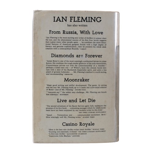 664 - First edition, Ian FlemingFor your Eyes OnlyJohnathan Cape, London Published 1960Hardback, with orig... 