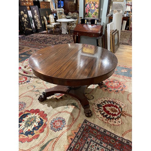 270A - William IVA large dining room table with lion paw feet and additional extension leavesMahoganyDimens... 