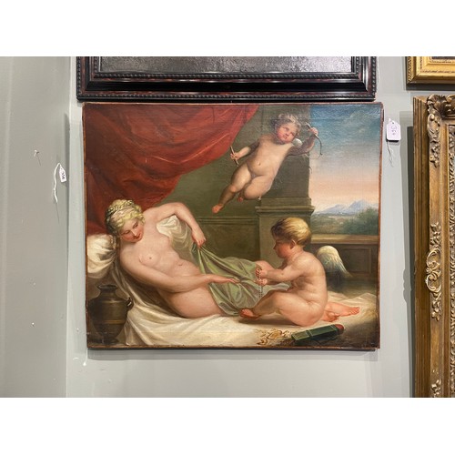 352 - Italian School, 19th centuryVenus and two cupids with landscape beyondOil on canvasProperty of a gen... 