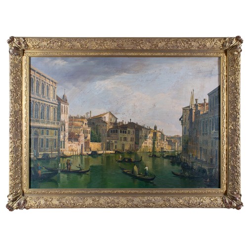 422 - Antonio Canella (1849-1922), after CanalettoThe Grand Canal in Venice from Palazzo Flangini to Campo... 