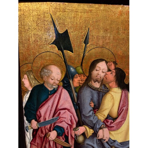 335 - Attributed to the Master of the Lyversberg PassionCologne School, circa 1470The Betrayal of Christ i... 