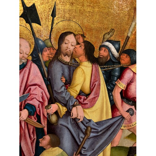 335 - Attributed to the Master of the Lyversberg PassionCologne School, circa 1470The Betrayal of Christ i... 