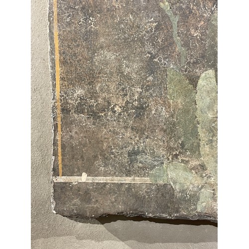 550 - Roman, 1st century ADFragment of a fresco depicting plants and two birdsPainted plasterProvenance:Pr... 