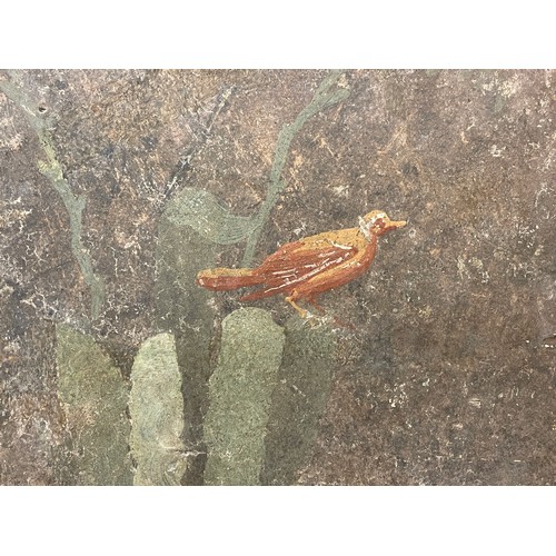 550 - Roman, 1st century ADFragment of a fresco depicting plants and two birdsPainted plasterProvenance:Pr... 