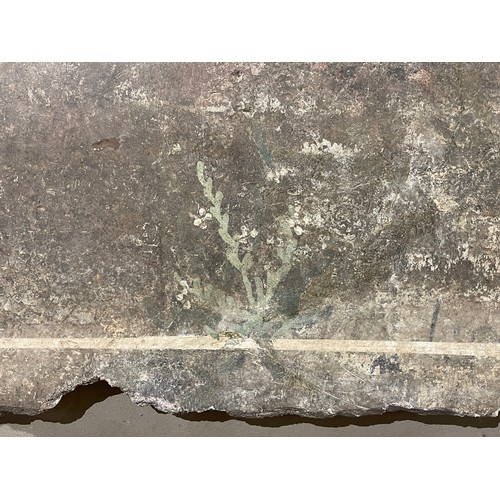 550 - Roman, 1st century ADFragment of a fresco depicting plants and two birdsPainted plasterProvenance:Pr... 