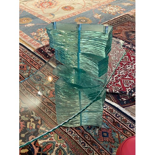 499A - Danny Lane (American, b. 1955)Variable Theme Consolec. 1990-2000GlassAs found, one shelf separatePro... 