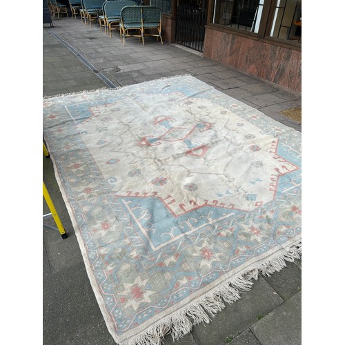 290 - An oushak carpetDimensions:384 cm (L) x 297 cm (W)