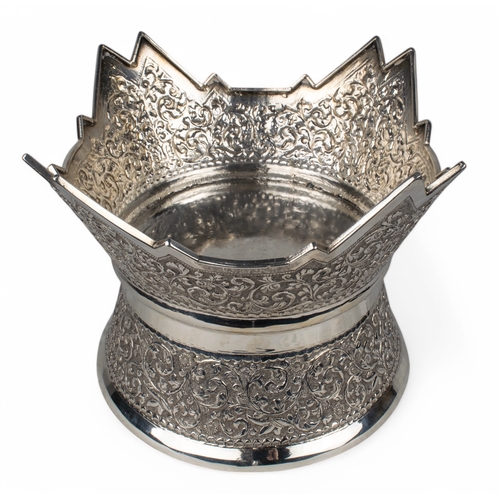 165 - Kutch, Late 19th/early 20th centuryA silver repoussé bowlProperty of a noblemanWeight:Ap... 