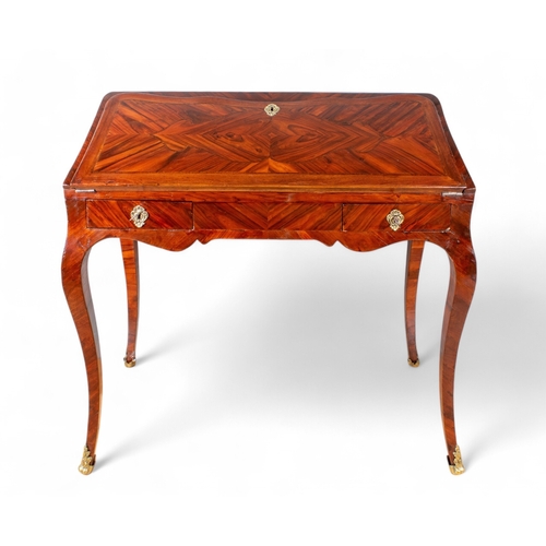 223 - FrenchLouis XVA fine writing deskKingwood and ormolu, with later red leather inset Dimensions:3... 