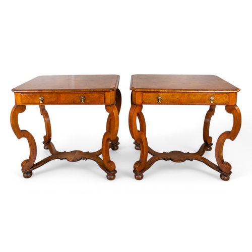 231 - 19th centuryA pair of Biedermeier tablesProperty of a gentleman Dimensions:28 in. (H) x 30 in. (W) x... 