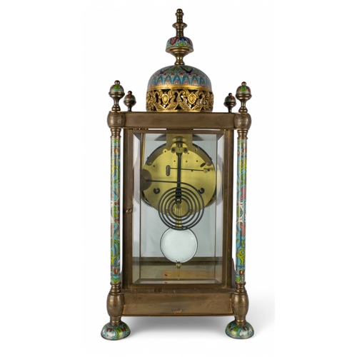 257 - Tiffany & CoClock with day date gilt metalWith Investcorp inscription to the topTogether with a&... 