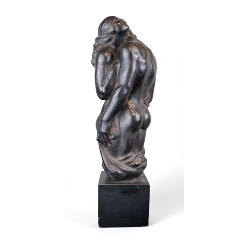 631 - Stephen Abel Sinding (Norwegian, 1846–1922)Two figuresCast from a modelSigned, titled and date... 