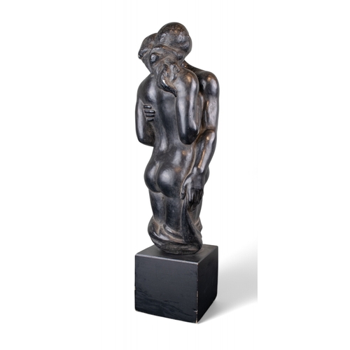 631 - Stephen Abel Sinding (Norwegian, 1846–1922)Two figuresCast from a modelSigned, titled and date... 