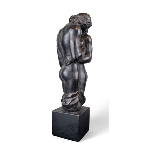 631 - Stephen Abel Sinding (Norwegian, 1846–1922)Two figuresCast from a modelSigned, titled and date... 