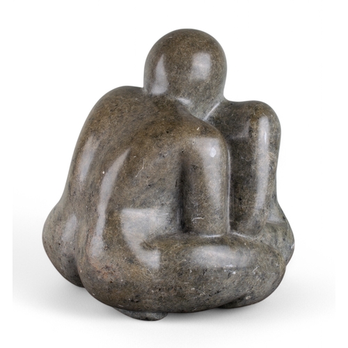 636 - René Coutelle (French, 1927-2012)Embracing coupleMarble Signed 'Coutelle' verso Tog... 