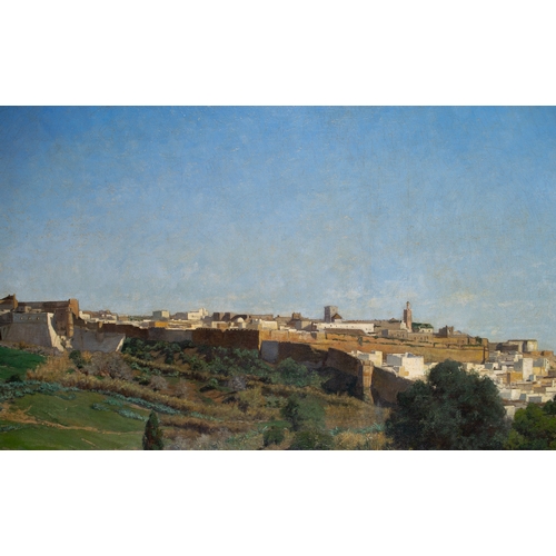 410 - Hugh Bolton Jones (American, 1848-1927)View over Tangiers1880Oil on canvasSigned, titled and dated '... 