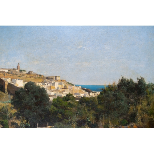 410 - Hugh Bolton Jones (American, 1848-1927)View over Tangiers1880Oil on canvasSigned, titled and dated '... 