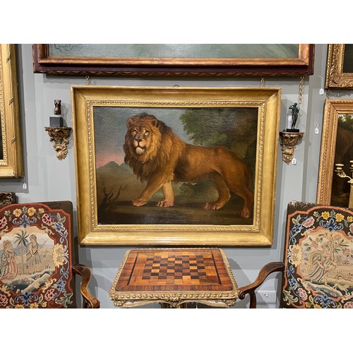 403 - Martin Ferdinand Quadal (Austrian, 1736-1811)A LionOil on canvasDimensions:(Frame) 39 in (H) x 49 in... 