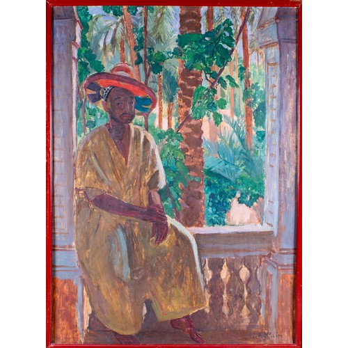 409 - Georges-André Klein (French, 1901-1992)Le Chef, the artist's cook in his house in MadagascarOil on c... 