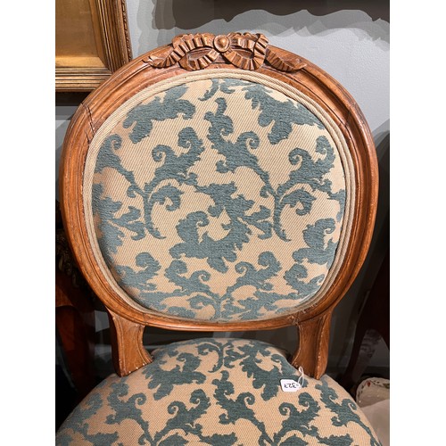 327 - French19th CenturyA pair of carved hall chairs, recently upholsteredFrom the Fane CollectionDimensio... 