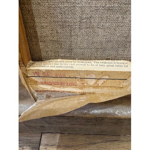 458 - Vu Cao Dam (Vietnamese, 1908-2000)Composition1960Oil on canvasSigned and dated lower right, 'Vu Cao ... 