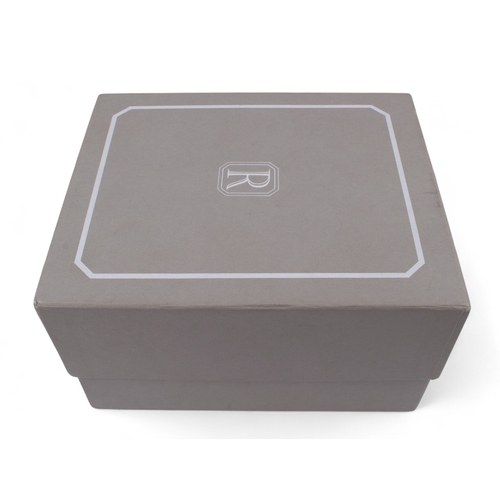 75 - RepossiA Chronograph automatic watch, stainless steel with leather strap.Limited edition (1/500), No... 