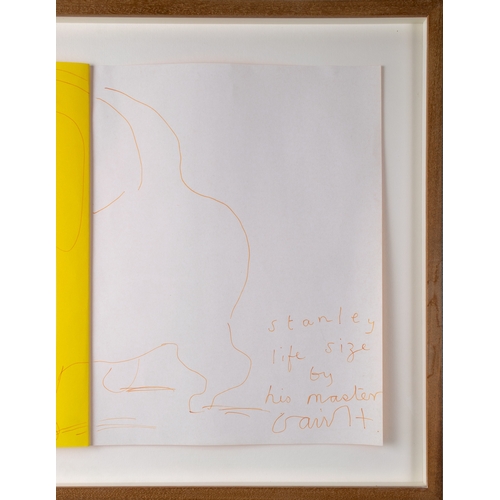 428 - David Hockney (British, b. 1937)Stanley Life Size by his Master1995Pencil and ink on paperSigned and... 