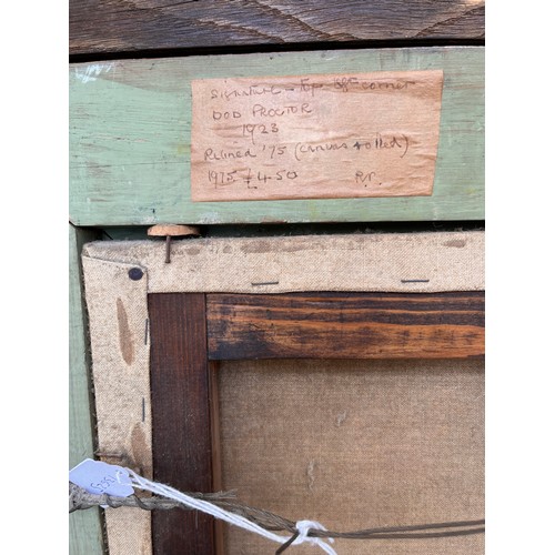 417 - Dod Procter (British, 1890-1972)Portrait of Violet Mann1923Oil on canvasLabel inscribed verso, 'Modl... 