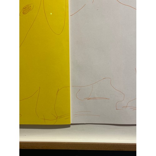 428 - David Hockney (British, b. 1937)Stanley Life Size by his Master1995Pencil and ink on paperSigned and... 