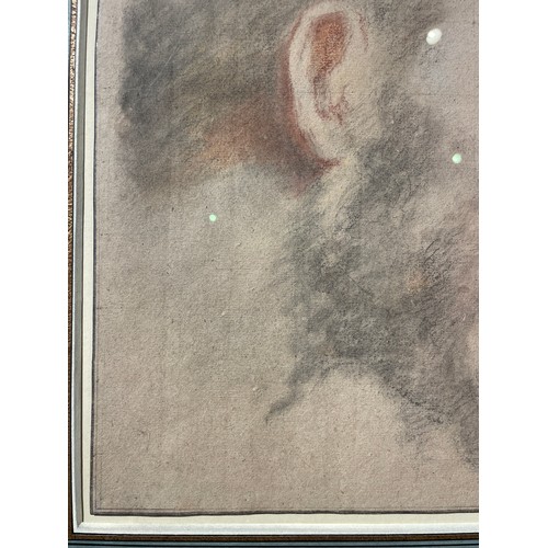 316 - Attributed to Federico Barocci (Italian, c. 1535-1612)Head study of ChristCharcoal and red chalk on ... 