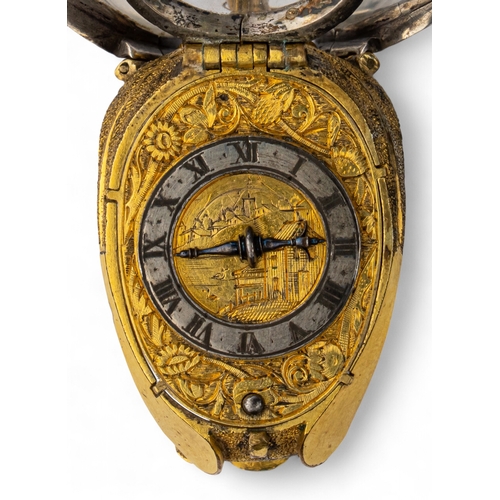 86 - Jean II Rousseau, Geneva, circa 1640An important one-handed pre-balanced verge watch in the form of ... 