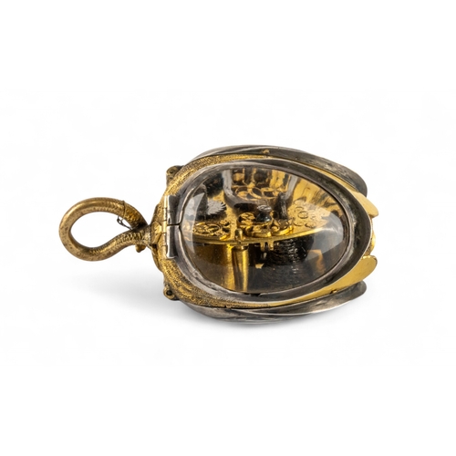 86 - Jean II Rousseau, Geneva, circa 1640An important one-handed pre-balanced verge watch in the form of ... 
