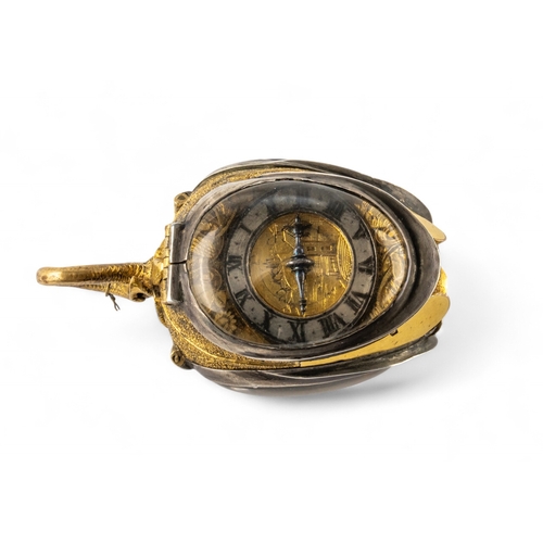 86 - Jean II Rousseau, Geneva, circa 1640An important one-handed pre-balanced verge watch in the form of ... 