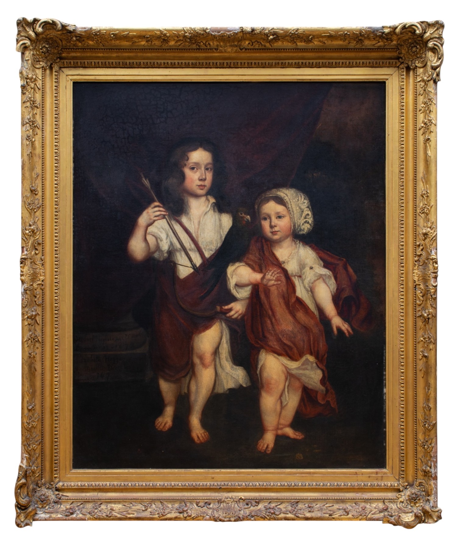 Circle of Jacob Huysmans (1633-1696), Double Portrait with Robert and ...