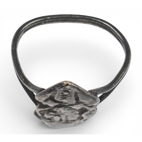 40 - Englishc. 1650sA figural mourning ring, possibly King Charles IEx-Gordon of&nbsp;FetternearTo be sol... 
