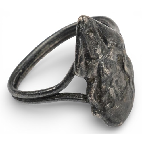40 - Englishc. 1650sA figural mourning ring, possibly King Charles IEx-Gordon of&nbsp;FetternearTo be sol... 