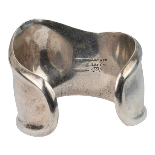 26 - Elsa Peretti for Tiffany, A 1978 Small Bone sterling silver cuffSigned to the insideIn its original ... 
