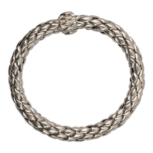 108 - Contemporary, ItalianA Chimento 18k white gold bracelet, of snake-link flexible formMarked and signe... 