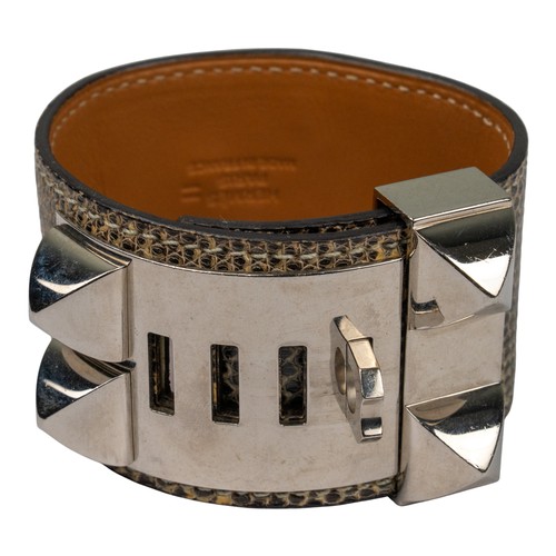 141 - Herm&egrave;s, A Collier de Chien natura lizard bracelet, 2010Total length: Approx. 21 cm.... 