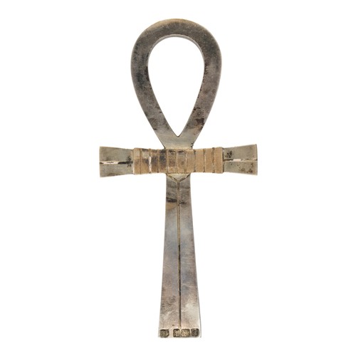 163 - An unusual ankh silver pendant commemorating the opening of the Aswan Low Dam, 1902, by Lambert &amp... 