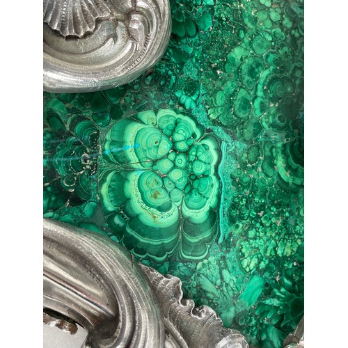 174 - An important Italian silver, silver-gilt and malachite centrepieceRome, circa 1720, Attributed to Gi... 