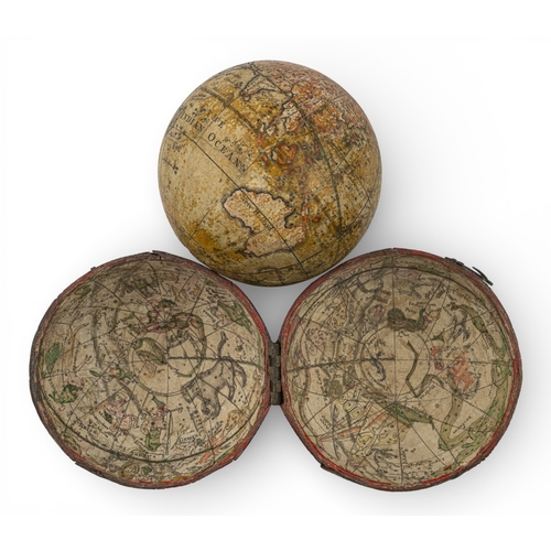 176 - George Adams, A Terrestrial Globe G. Adams, No 60 Fleet Street LondonIn chagrin case&nbsp;Dimensions... 