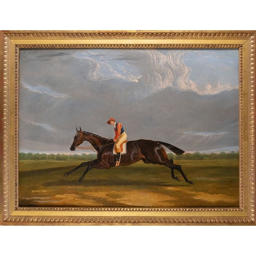 263 - British school, 19th centuryThe bay racehorse Bessy Bedlam with her jockey Tommy Lye upOil on canvas... 