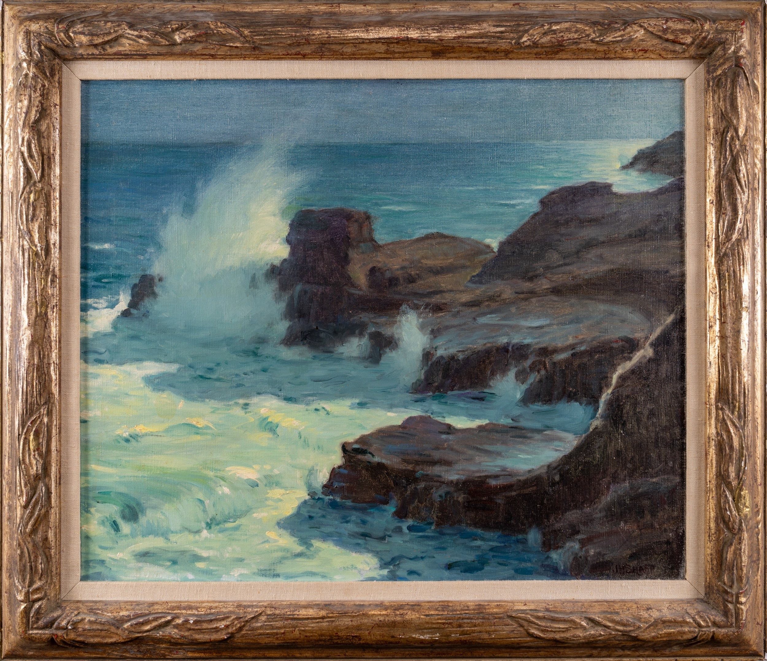 Joseph Henry Sharp (American, 1859-1953)Blow Hole at Night ...