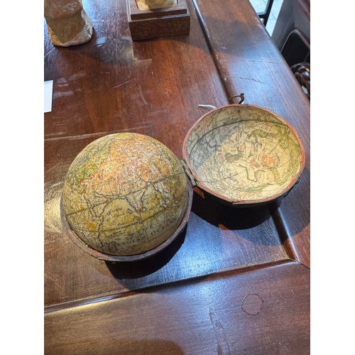 176 - George Adams, A Terrestrial Globe G. Adams, No 60 Fleet Street LondonIn chagrin case&nbsp;Dimensions... 